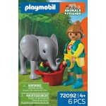 PLAYMOBIL 72092 Zoo: Slůně a ošetřovatelka – Zboží Živě