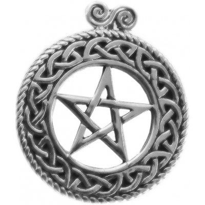 Peter Stone Stříbrný mystický amulet přívěsek Pentagram no. 01 99250554