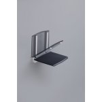 GELCO sklopné sedátko do sprchového koutu 32,5 x 32,5 cm tmavě šedá – Zboží Mobilmania