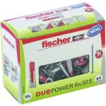 Hmoždinka 2komponentní FISCHER Duopower 6x30 S s vrutem, 50 ks – Zboží Mobilmania
