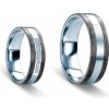 Prsteny Savicki Snubní prsteny karbon stříbro ploché SAVSRC1 6 SRC1 6