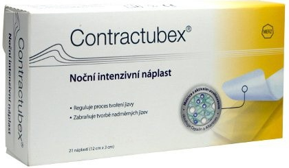 Contractubex noční intenzivní náplast 12 x 3 cm 21 ks od 799 Kč - Heureka.cz