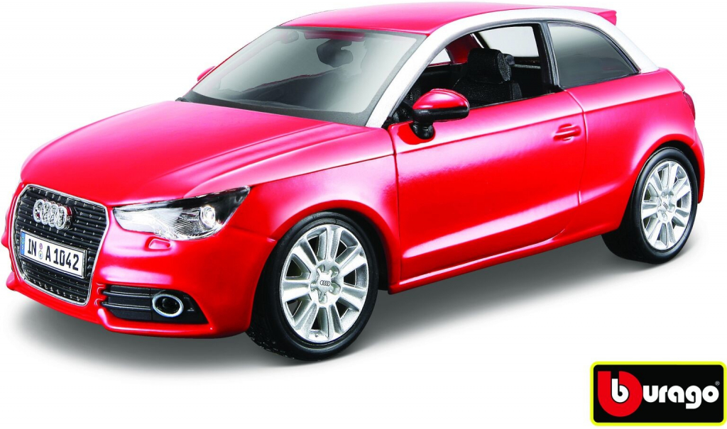 Bburago Audi A1 červená 1:24