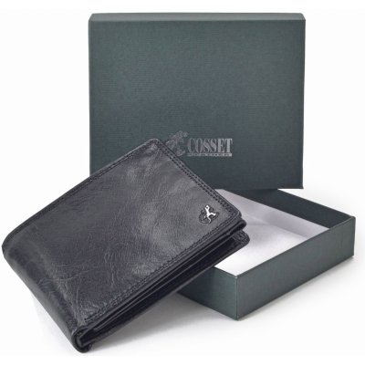 Cosset Pánská peněženka kožená 4465 komodo černá – Zboží Mobilmania