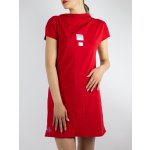 Dámské šaty s japonským límcem červená – Zboží Mobilmania