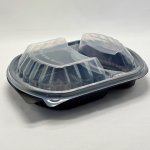 KC Miska plastová dvoudílná PP na jídlo 1200 ml s víčkem – Zboží Dáma