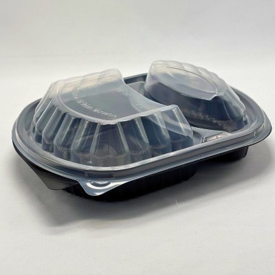 KC Miska plastová dvoudílná PP na jídlo 1200 ml s víčkem – Zboží Dáma