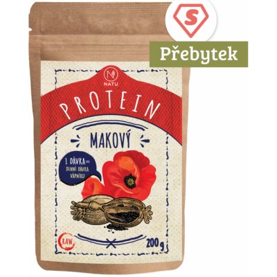 NATU Makový protein RAW 200 g – Sleviste.cz