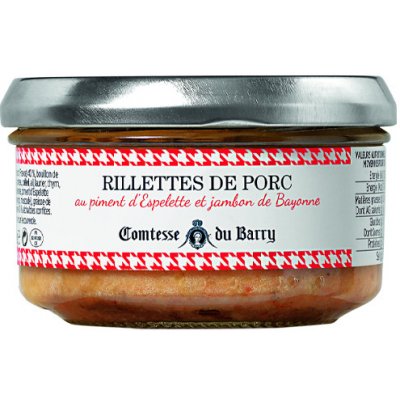 Rillettes z vepřového masa s pepřem Espelette a se šunkou Bayonne 140 g – Zboží Dáma