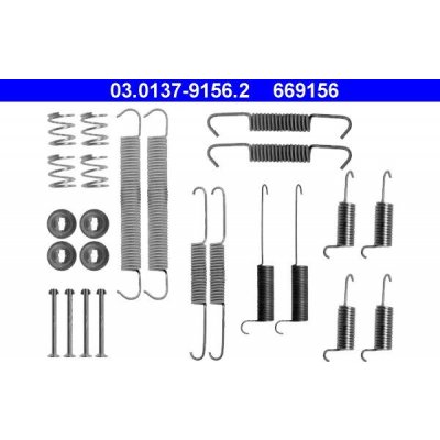 Sada příslušenství, brzdové čelisti ATE 03.0137-9156 (AT 669156) – Zboží Mobilmania