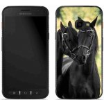 Pouzdro mmCase Gelové Samsung Galaxy Xcover 4S - dva černí koně – Zboží Mobilmania