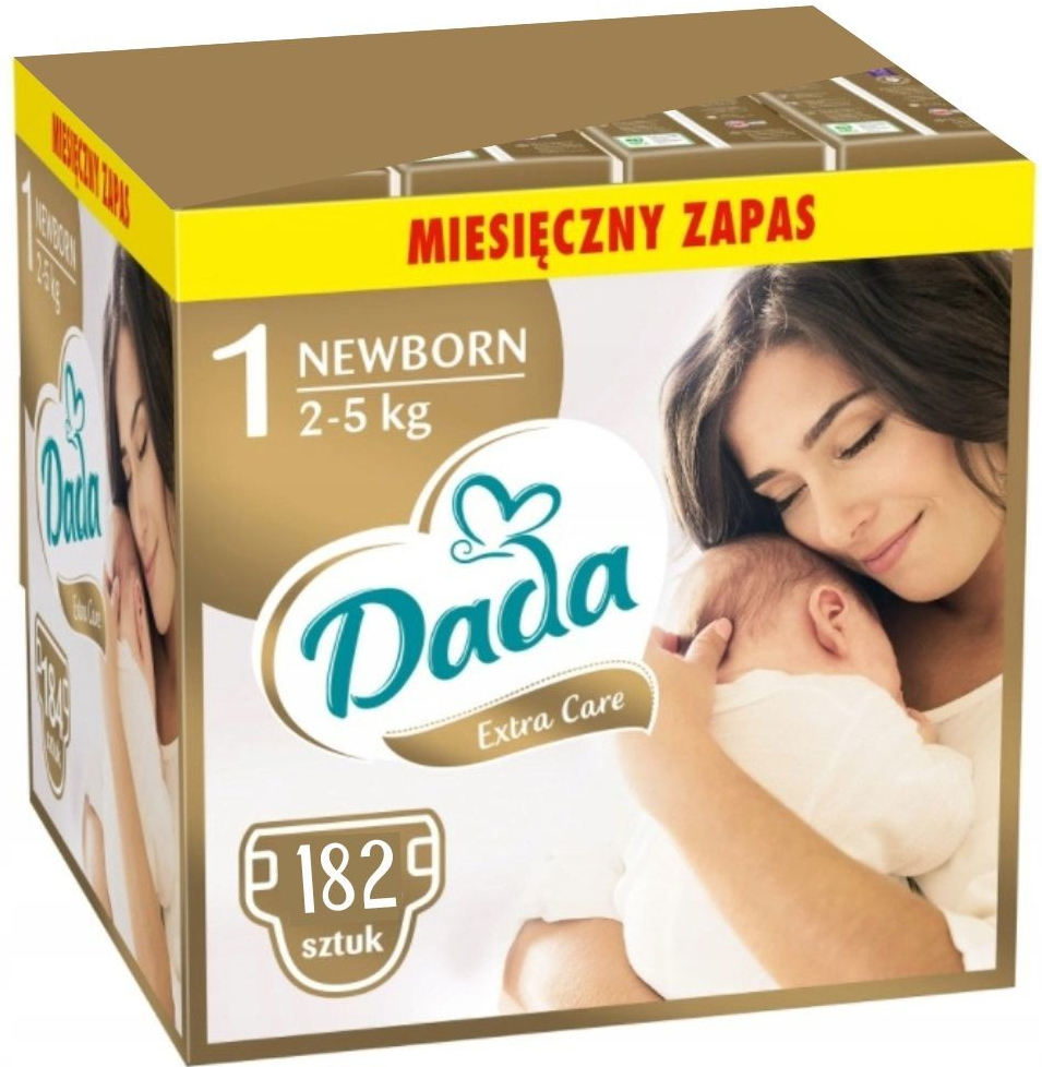 Dada Extra Care 1 Newborn 2-5 kg 182 ks