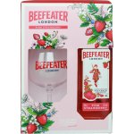 Beefeater Pink Gin 37,5% 0,7 l (dárkové balení 1 sklenice) – Zboží Dáma