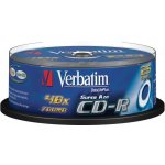 Verbatim CD-R 700MB 52x, Super AZO, spindle, 25ks (43352) – Zboží Živě