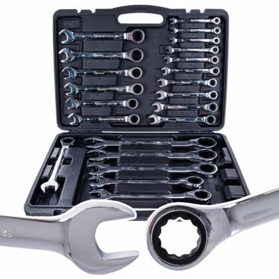 Geko Ráčnové očkoploché klíče sada 22 ks 6-32 mm G10341 – Zboží Dáma