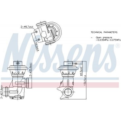 AGR-Ventil NISSENS 98496 – Hledejceny.cz