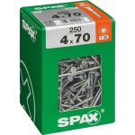 Spax Wirox Univerzální vrut T-Star plus, ø 4 × 70 mm, TX20, zápustná hlava, 250 ks 4191010400706 – Hledejceny.cz