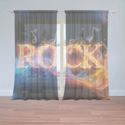 Záclony Rock: 2 ks - 150x250 cm - Sablio – Hledejceny.cz