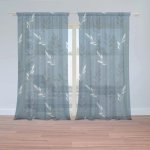 Záclony Modré klásky: 2 ks - 150x250 cm - Sablio – Hledejceny.cz