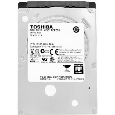 Toshiba 500GB SATA III 2,5", MQ01ACF050 – Hledejceny.cz