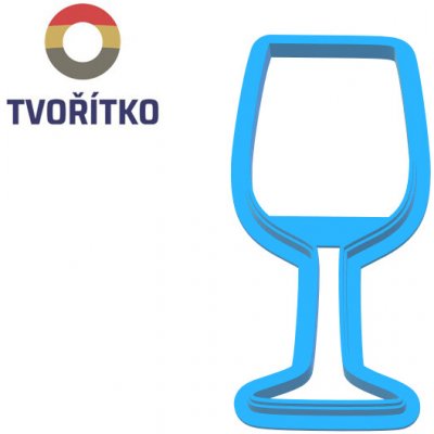 TVOŘÍTKO Sklenice na víno - obrysové vykrajovátko – Hledejceny.cz