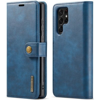 Pouzdro DG.MING Peněženkové 2v1 Samsung Galaxy S22 Ultra 5G modré