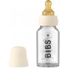 Láhev a nápitka Bibs Baby Bottle skleněná láhev Ivory 110 ml