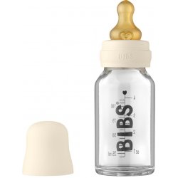 Bibs Baby Bottle skleněná láhev Ivory 110 ml