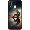 Pouzdro a kryt na mobilní telefon Samsung Pouzdro Mobiwear Glossy Samsung Galaxy A20e - G003G Astronaut na samotce