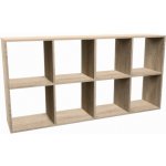 Topeshop MALAX 2X4 SONOMA Knihovna do obývacího pokoje – Hledejceny.cz