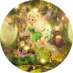 1x Jedlý papír VÍLA ZVONILKA ● velikost: průměr 22 cm ☝, ● materiál: FONDÁNOVÝ DECORLIST ✴️ – Sleviste.cz