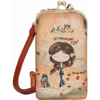 Anekke mini crossbody s peněženkou Peace & Love Camel