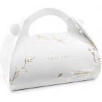 Svatba-eshop 10 ks krabičky na svatební výslužku malá oblá se zlatými větvičkami – Zboží Dáma Svatba-eshop 10 ks krabičky na svatební výslužku malá oblá se zlatými větvičkami – Zboží Dáma