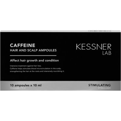 KESSNER LAB Kofeinové ampulky pro pokožku hlavy a vlasy 10 x 10 ml – Hledejceny.cz