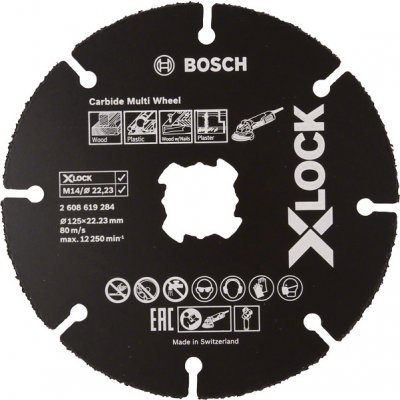 BOSCH X-LOCK Carbide Multi Wheel 125 mm -2 608 619 284 - Rezací kotouc 2608619284 – Zbozi.Blesk.cz