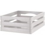 Bama Plastová dekorativní bedýnka TINA 3 - barva bílá – Zboží Dáma