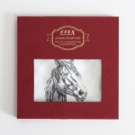 HEDVA ČESKÝ BROKÁT dámský kapesník 100% bavlna Animal Collection KRB ruční tisk kůň – Zboží Dáma