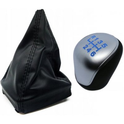 PROTEC Řadící páka s manžetou Ford Mondeo MK4 2007-2015 6st stříbrná modrá | Zboží Auto