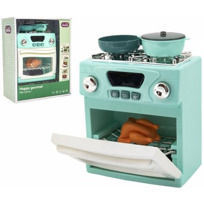 Teddies kuchyňský sporák plast s doplňky na baterie se světlem se zvukem – Zboží Dáma