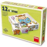 Dino obrázkové kostky Hezký den 12 kostek – Zboží Dáma