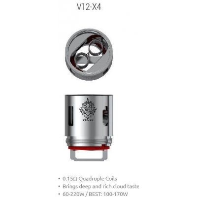 SMOK V12-X4 žhavící hlava pro TFV12 kanthal 0,15ohm