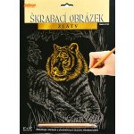 SMT Creatoys Škrabací obrázek zlatý Tygr – Zboží Dáma