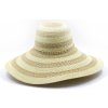 Klobouk Marone dámský slaměný klobouk s velkou krempou