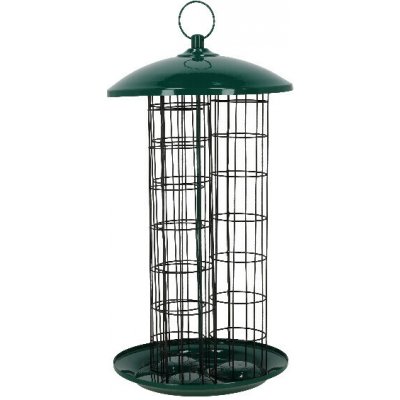 Esschert Design Krmítko na lojové koule s dávkovačem XXL 23 x 44 cm tmavě zelené – Hledejceny.cz
