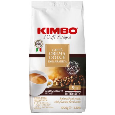 Kimbo Caffé Crema Dolce 100% Arabica 1 kg – Zboží Mobilmania