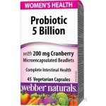 Webber Naturals Probiotic 5 miliárd pro ženy 45 kapslí – Hledejceny.cz