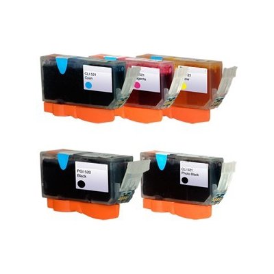Můj-toner Canon PGI-520BK + CLI-521CMY - kompatibilní – Hledejceny.cz