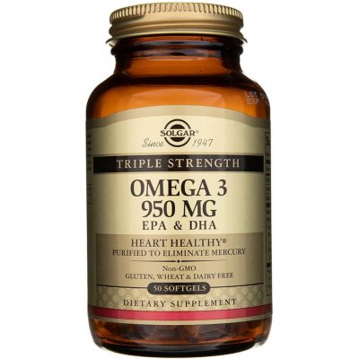 Solgar Omega-3 Triple Strength, 950 mg, 50 softgel kapslí – Hledejceny.cz