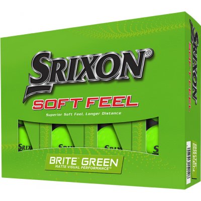 Srixon Soft Feel Brite 23 2-plášťový zelený 3ks – Hledejceny.cz