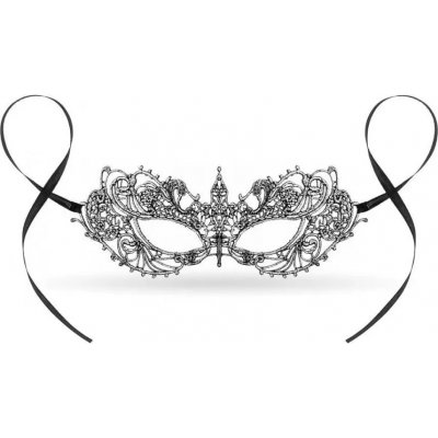 Stříbrná škraboška krajková – Zboží Dáma